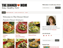 Tablet Screenshot of dinner-mom.com